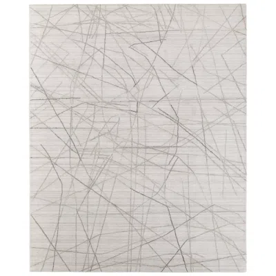 Feizy Whitton Abstract Hand Woven Ivory Area Rug 8894f 8' X 10'