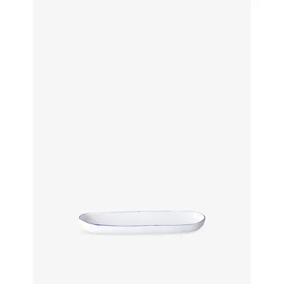 Feldspar Oblong Small Bone China Serving Bowl