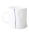 Feldspar Fine Bone China Stripe Tea Mug In Blue