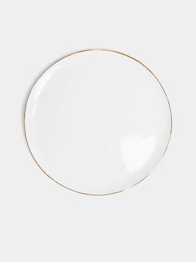 Feldspar Hand-painted 24ct Gold And Bone China Dinner Plates - 11in/28.5cm (set Of 4)