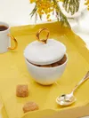 Feldspar Hand-painted 24ct Gold And Bone China Sugar Bowl  Abask Luxury Gift
