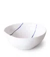 Feldspar Stripe Ice Cream Bowl In White