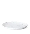 Feldspar Stripe Shallow Serving Bowl In White