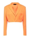 Feleppa Woman Blazer Orange Size 10 Polyester In Orange