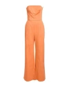 Feleppa Woman Jumpsuit Orange Size 4 Cotton, Elastane In Orange