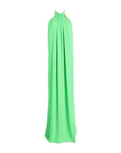 Feleppa Woman Maxi Dress Acid Green Size 10 Polyester