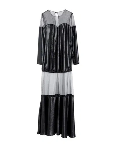 Feleppa Woman Maxi Dress Black Size 8 Polyester, Elastane