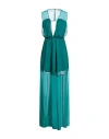 Feleppa Woman Maxi Dress Green Size 12 Polyester In Green