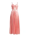 Feleppa Woman Maxi Dress Salmon Pink Size 10 Polyester