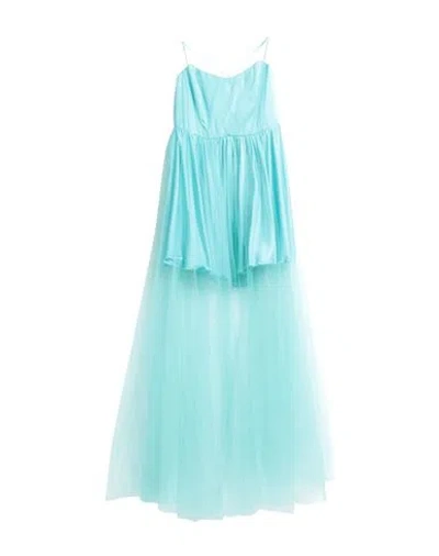 Feleppa Woman Maxi Dress Turquoise Size 10 Polyester, Polyamide In Blue