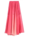 Feleppa Woman Maxi Skirt Coral Size 6 Polyester, Elastane In Red