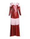 Feleppa Woman Maxi Dress Brick Size 8 Polyester, Elastane In Red