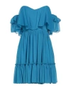 Feleppa Woman Mini Dress Azure Size 6 Pes - Polyethersulfone In Blue
