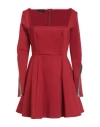 Feleppa Woman Mini Dress Brick Size 6 Polyester, Elastane