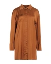Feleppa Woman Mini Dress Camel Size 6 Viscose, Rayon In Beige