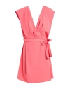 Feleppa Woman Mini Dress Coral Size 12 Polyester, Elastane In Red