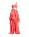 Feleppa Woman Mini Dress Coral Size 6 Polyester In Red