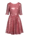 Feleppa Woman Mini Dress Coral Size 8 Polyester In Red