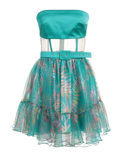 Feleppa Short Dresses In Green