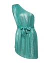 Feleppa Woman Mini Dress Green Size 8 Polyamide, Elastane, Metal In Green