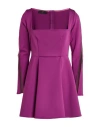 Feleppa Woman Mini Dress Magenta Size 4 Polyester, Elastane In Purple