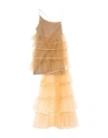 Feleppa Woman Mini Dress Ocher Size 4 Polyester In Yellow