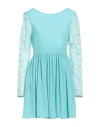 Feleppa Woman Mini Dress Turquoise Size 4 Polyester, Elastane In Blue