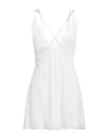 Feleppa Woman Mini Dress White Size 8 Polyester In White