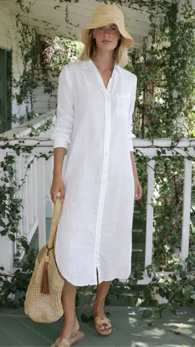 Felicite Boyfriend Maxi Dress In White