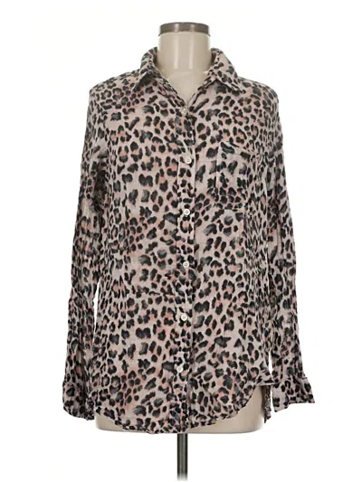 Pre-owned Felicite Long Sleeve Blouse In Brown