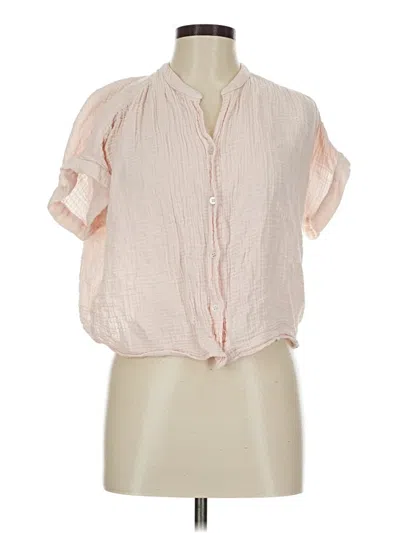 Pre-owned Felicite Short Sleeve Blouse In Pink