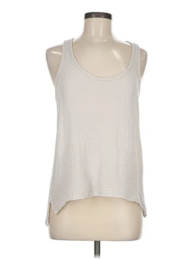 Pre-owned Felicite Sleeveless Top Silver Scoop Neck Tops