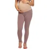 Felina 2-pack Maternity Leggings In Twilight Mauve/raisin
