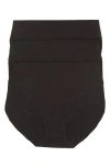 Felina Fusion High Waist Shaper Briefs In Black