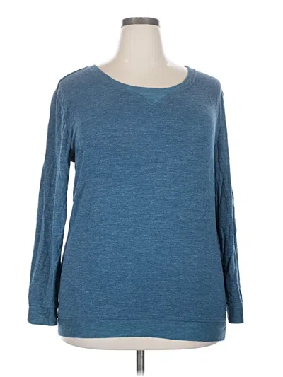 Pre-owned Felina 3/4 Sleeve T-shirt In Blue