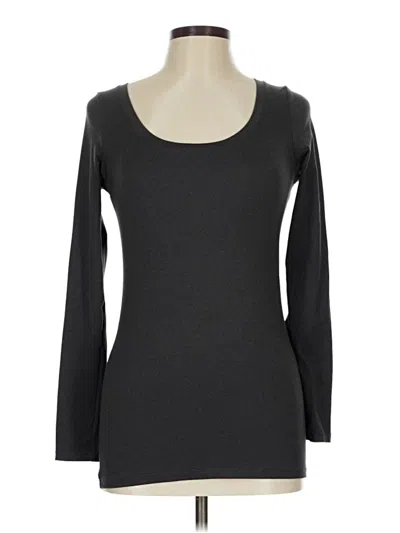 Pre-owned Felina 3/4 Sleeve T-shirt In Gray