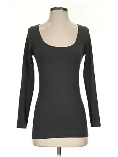 Pre-owned Felina 3/4 Sleeve T-shirt In Gray