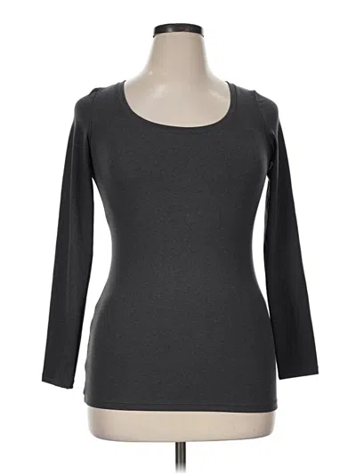 Pre-owned Felina 3/4 Sleeve T-shirt In Gray