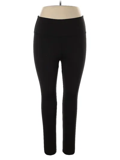 Pre-owned Felina Active Pants In Black