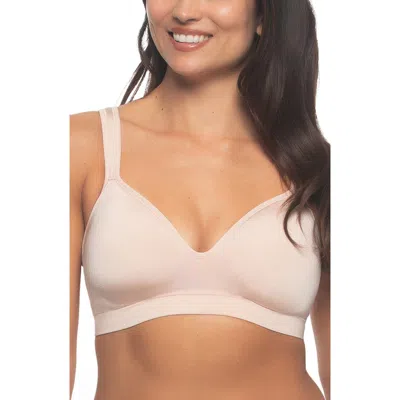 Felina Adaptive Cup Wire Free T-shirt Bra In Pink