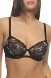 Felina Allure Underwire Bra In Midnight Rouge