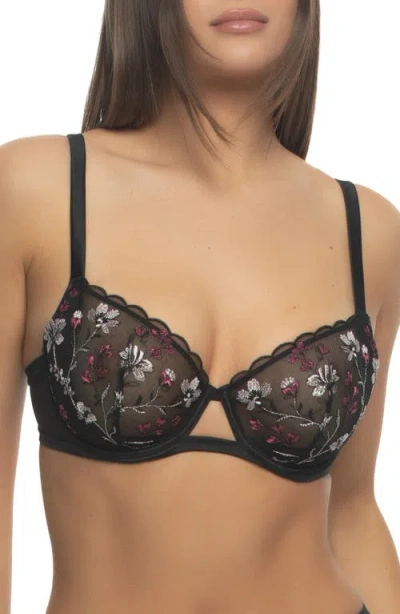 Felina Allure Underwire Bra In Midnight Rouge