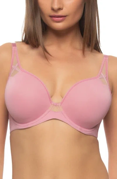 Felina Amaranth T-shirt Bra In Foxglove