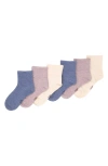 Felina Assorted 6-pack Ankle Socks In Multi
