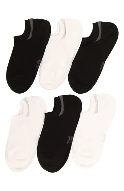 Felina Assorted 6-pack Super No-show Socks In Multi