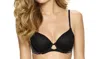 Felina Bissette Demi Contour Bra In Black/sugar Baby In Multi
