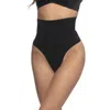 Felina Bodycon High Waist Shaping Thong In Black