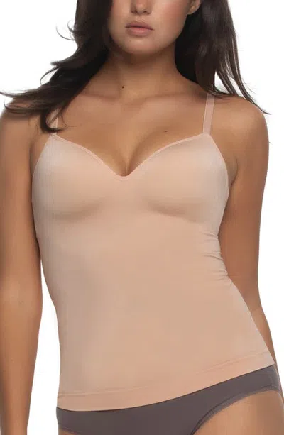 Felina Built-in Bra Camisole In Cameo Rose