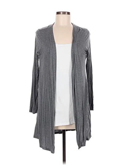 Pre-owned Felina Cardigan Sweater In Gray