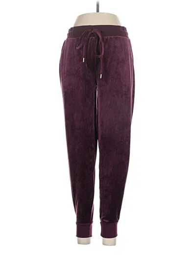 Pre-owned Felina Casual Pants In Burgundy